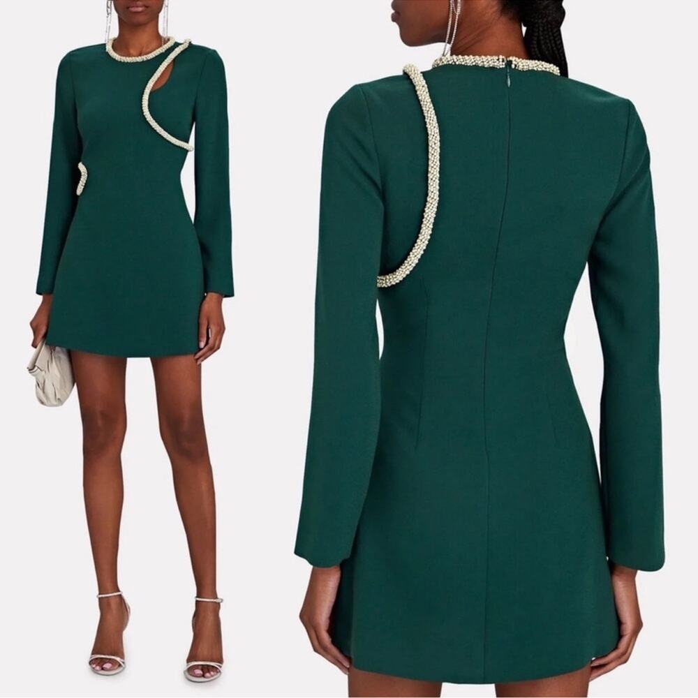Jonathan Simkhai Katharine Diamante Embellished Cutout Mini Dress Size
2 / Small